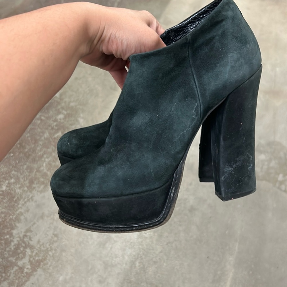 Mimosa suede platform booties